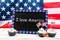 Patriotic Grosgrain Ribbon, 8 Pack (3/8 Inch x 3 Yards Each), American Flag Ribbon, USA Stars Stripes Heart Pattern Ribbons for 4th of July